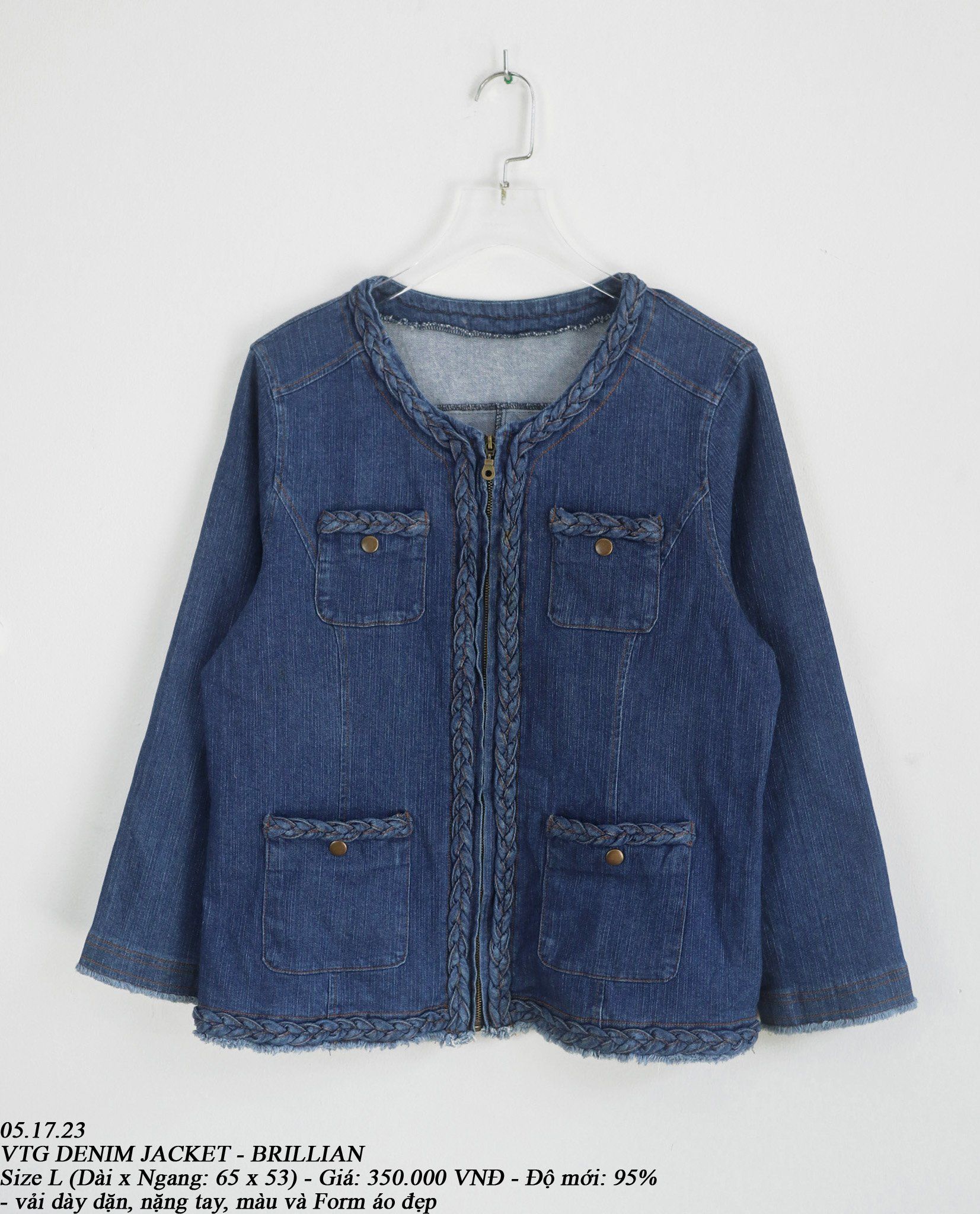  05.17.23 - VTG DENIM JACKET - BRILLIAN 