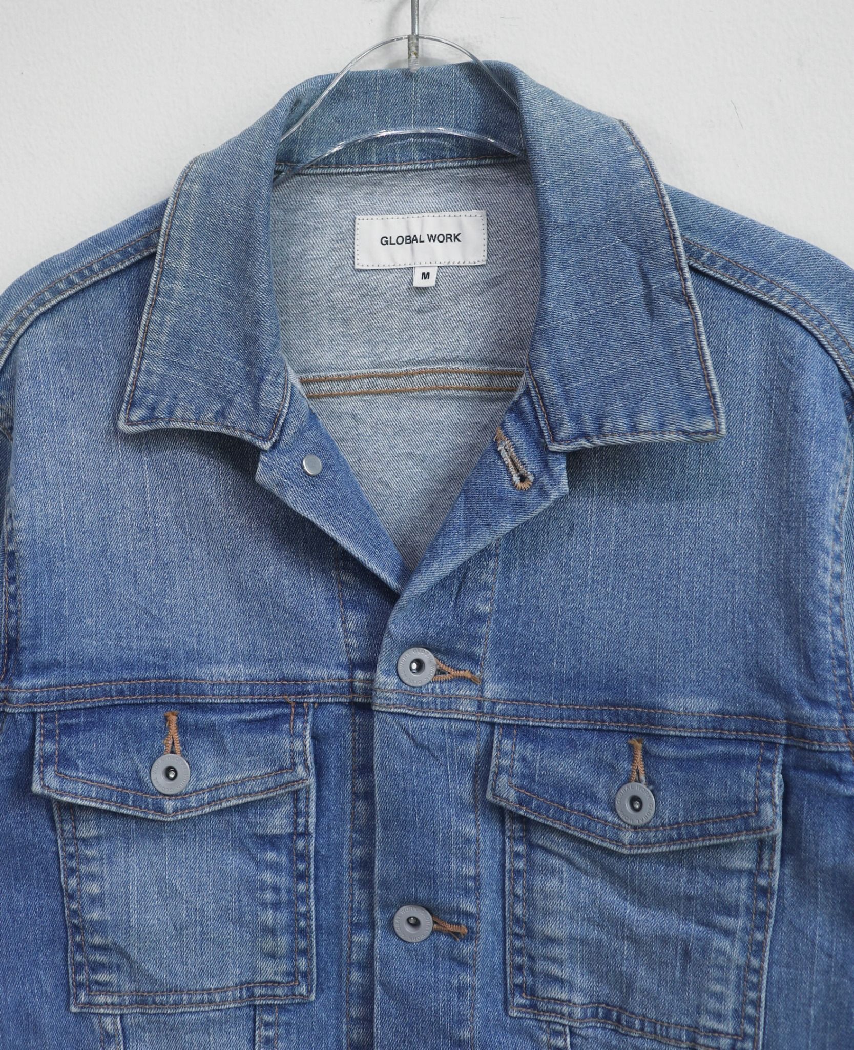  12.27.23 - VTG DENIM JACKET - GLOBAL WORK 