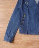  06.24.24 - VTG CROPPED DENIM BIKER JACKET - 31 SONS DE MODE 