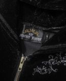  06.24.24 - VTG VELVET CROPPED TRACK JACKET - THE MURDER LICENSE 