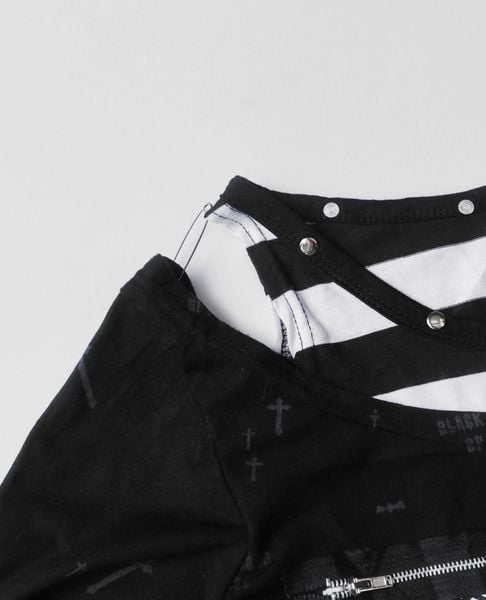  07.31.23 - VTG PUNK DOUBLE LAYER T-SHIRT - ADDICTRAP 