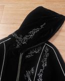  06.24.24 - VTG VELVET CROPPED TRACK JACKET - THE MURDER LICENSE 