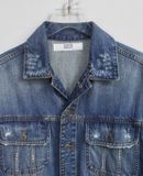 12.27.23 - VTG CROPPED DENIM JACKET - ZARA DENIM 