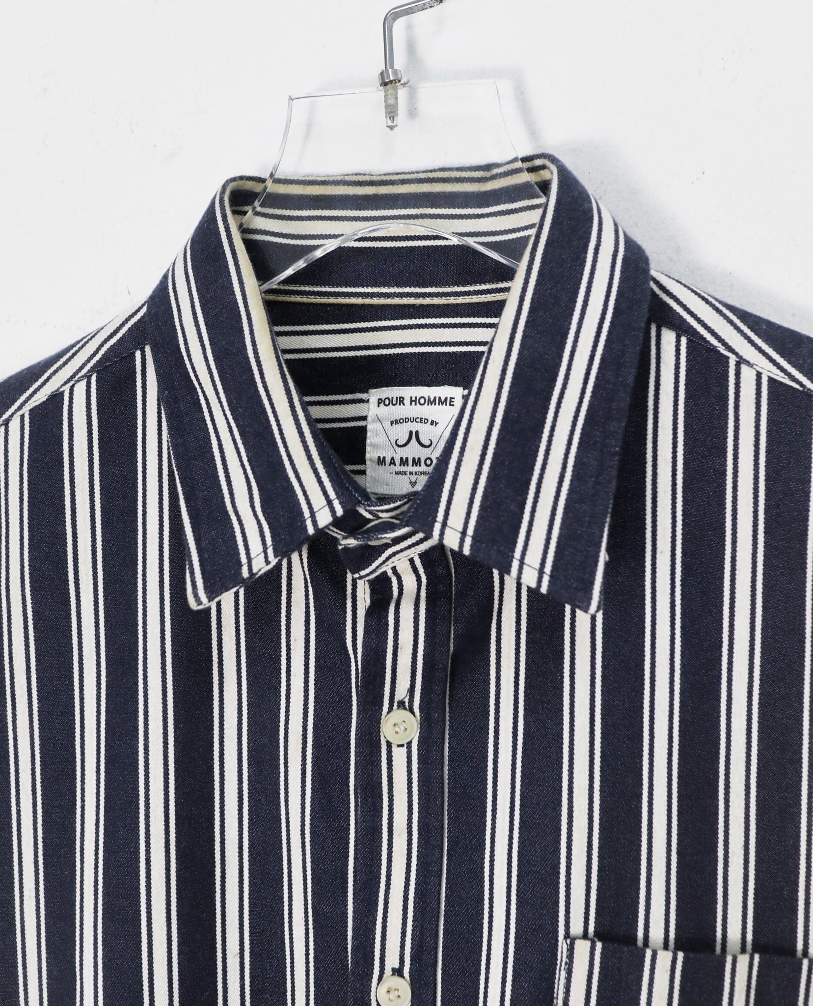  12.22.22 - VTG DENIM BUTTON UP SHIRT - MAMMOTH 