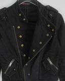  05.17.23 - VTG CROPPED DENIM BIKER JACKET - GUESS PREMIUM 