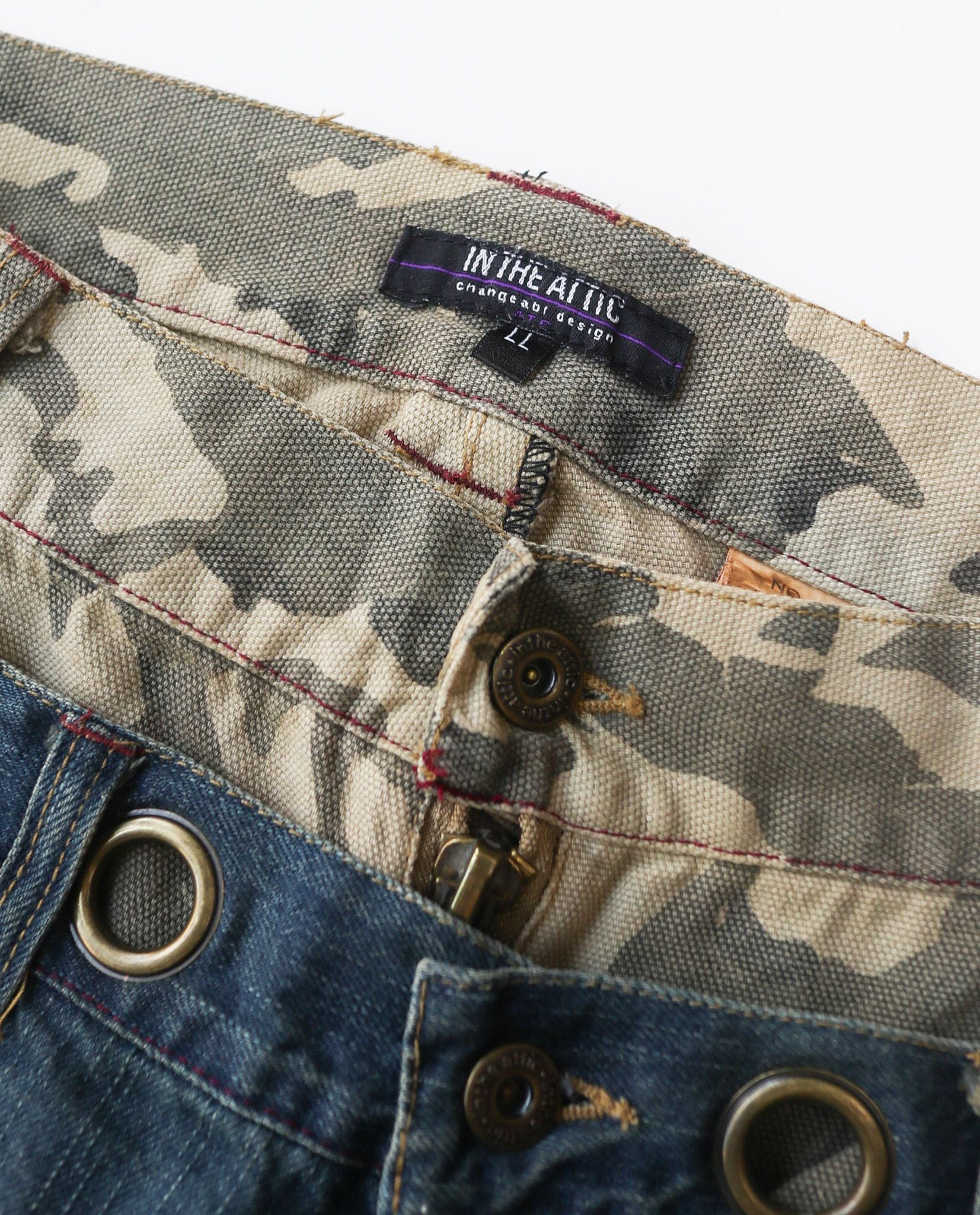  05.10.23 - VTG DOUBLE WAIST DENIM SHORT - IN THE ATTIC 
