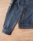  06.28.24 - VTG CROPPED DENIM JACKET - BLUE CROSS 