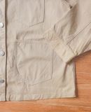  06.29.24 - VTG BASEBALL SHIRT DENIM JACKET - AS KNOW AS PINKY 