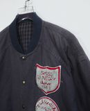 12.27.23 - VTG REVERSIBLE TWILL BASEBALL JACKET - CONPOSE CINQ 
