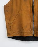  12.27.23 - VTG TWILL WORK VEST JACKET - W.W.G 