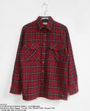  10.10.23 - VTG FLANNEL BUTTON UP SHIRT - CLAYBROOKE 