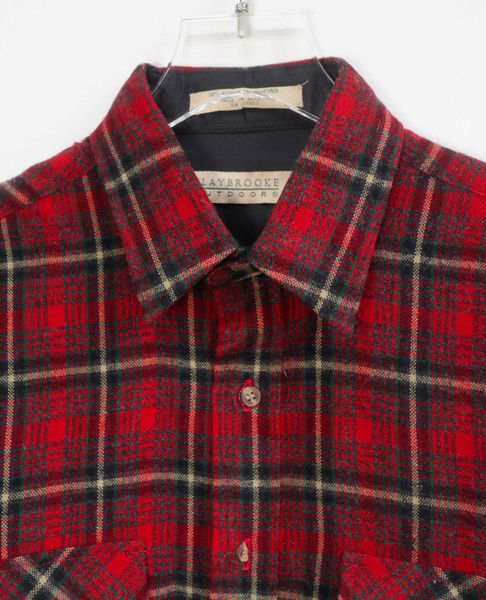  10.10.23 - VTG FLANNEL BUTTON UP SHIRT - CLAYBROOKE 