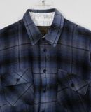  10.10.23 - VTG FLANNEL BUTTON UP SHIRT - BAYLEAF 