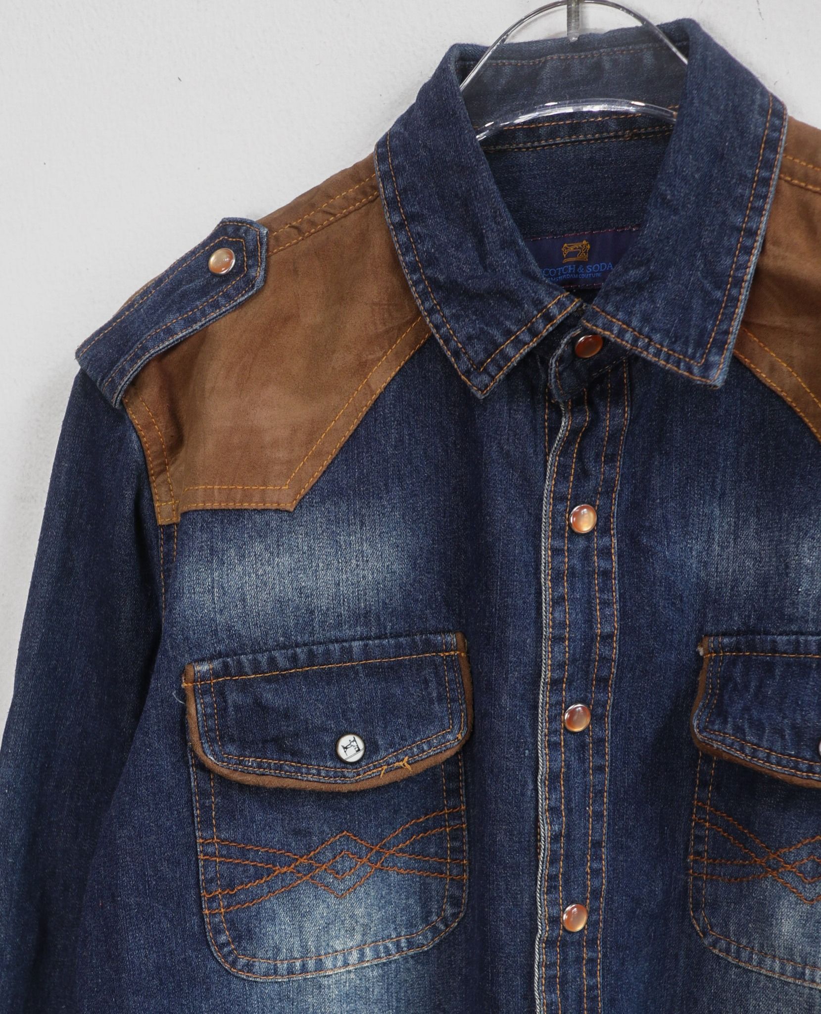  10.10.23 - VTG DENIM BUTTON UP SHIRT - SCOTH & SODA 