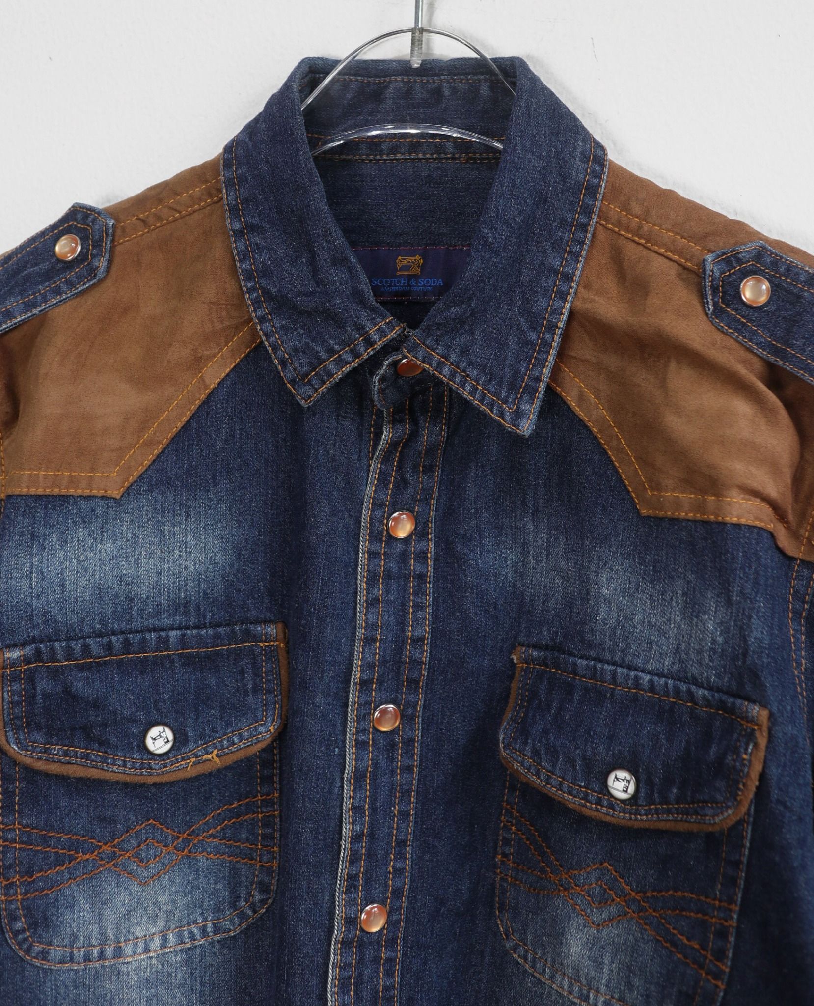  10.10.23 - VTG DENIM BUTTON UP SHIRT - SCOTH & SODA 