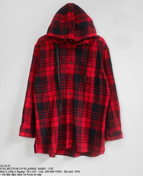  10.10.23 - VTG FLANNEL BUTTON UP SHIRT - F2F 
