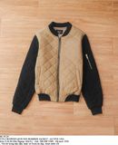  06.30.24 - VTG CROPPED QUILTED  BOMBER JACKET - ACTIVE USA 
