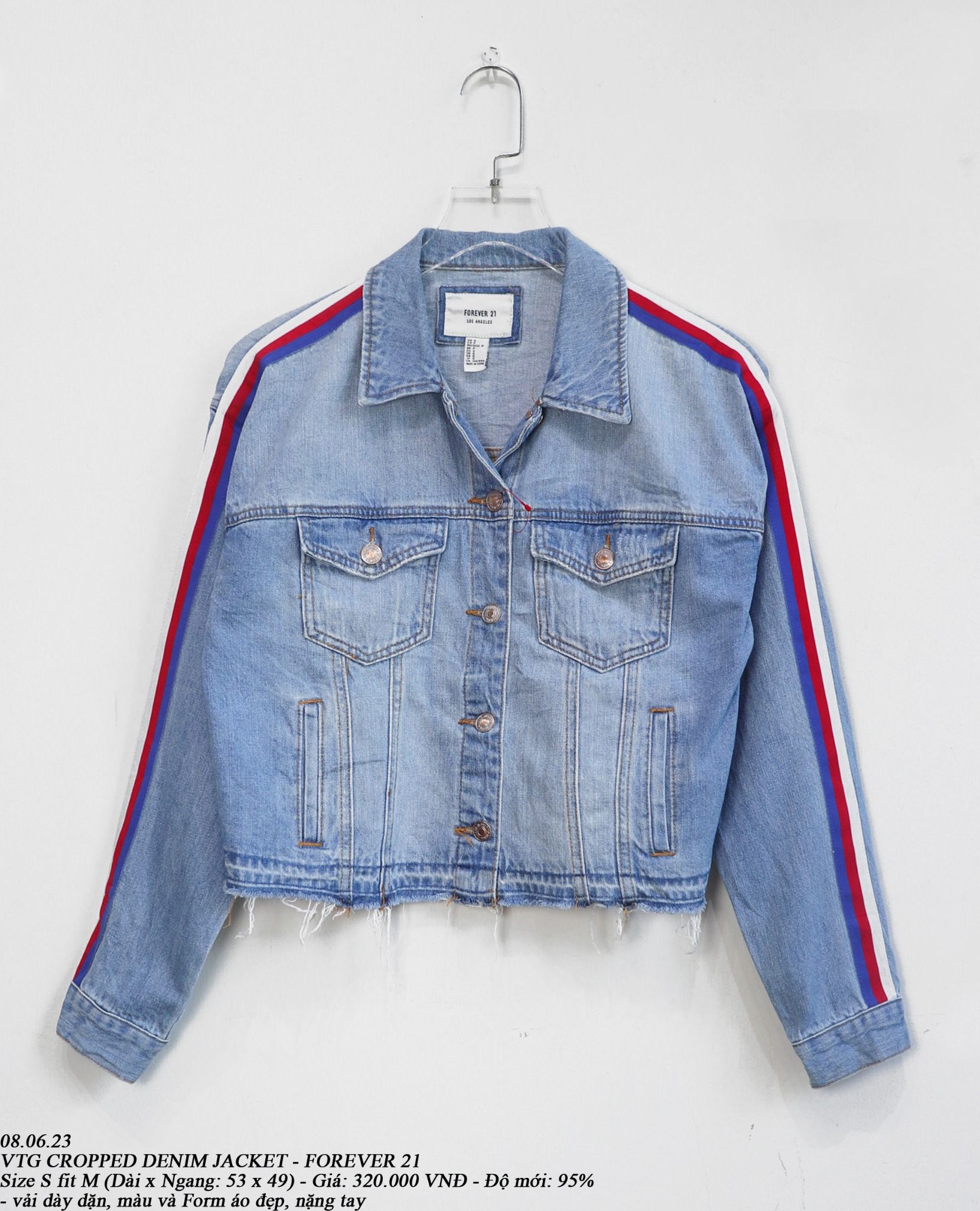  08.06.23 - VTG CROPPED DENIM JACKET - FOREVER 21 