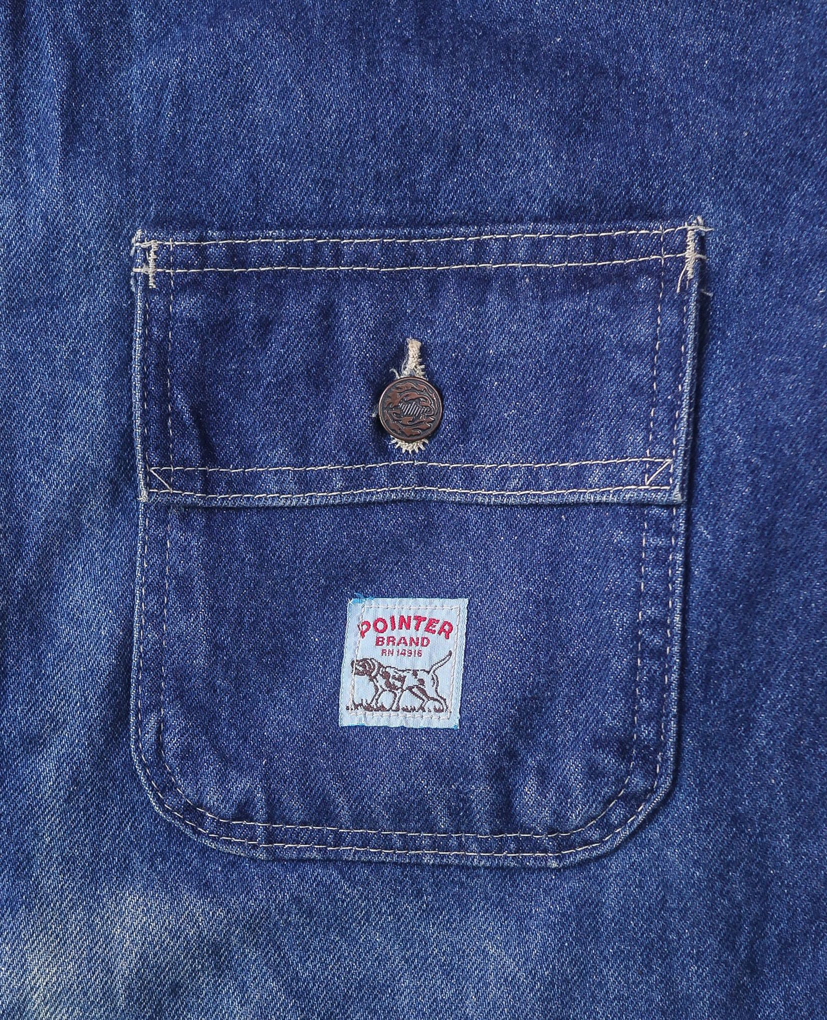  07.01.24 - VTG CHORE COAT DENIM JACKET - POINTER BRAND 