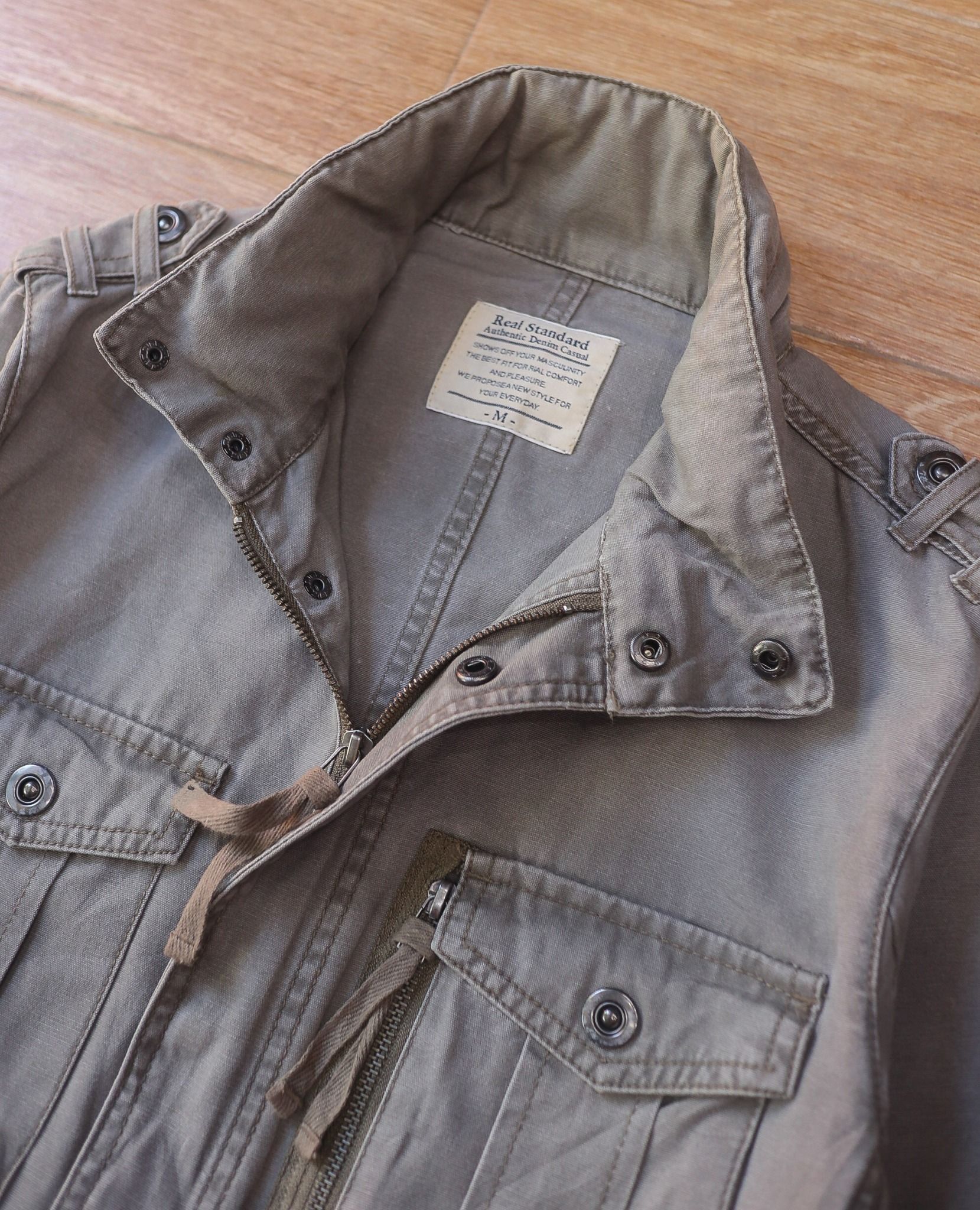  07.01.24 - VTG TWILL MILITARY FIELD JACKET - REAL STANDARD 