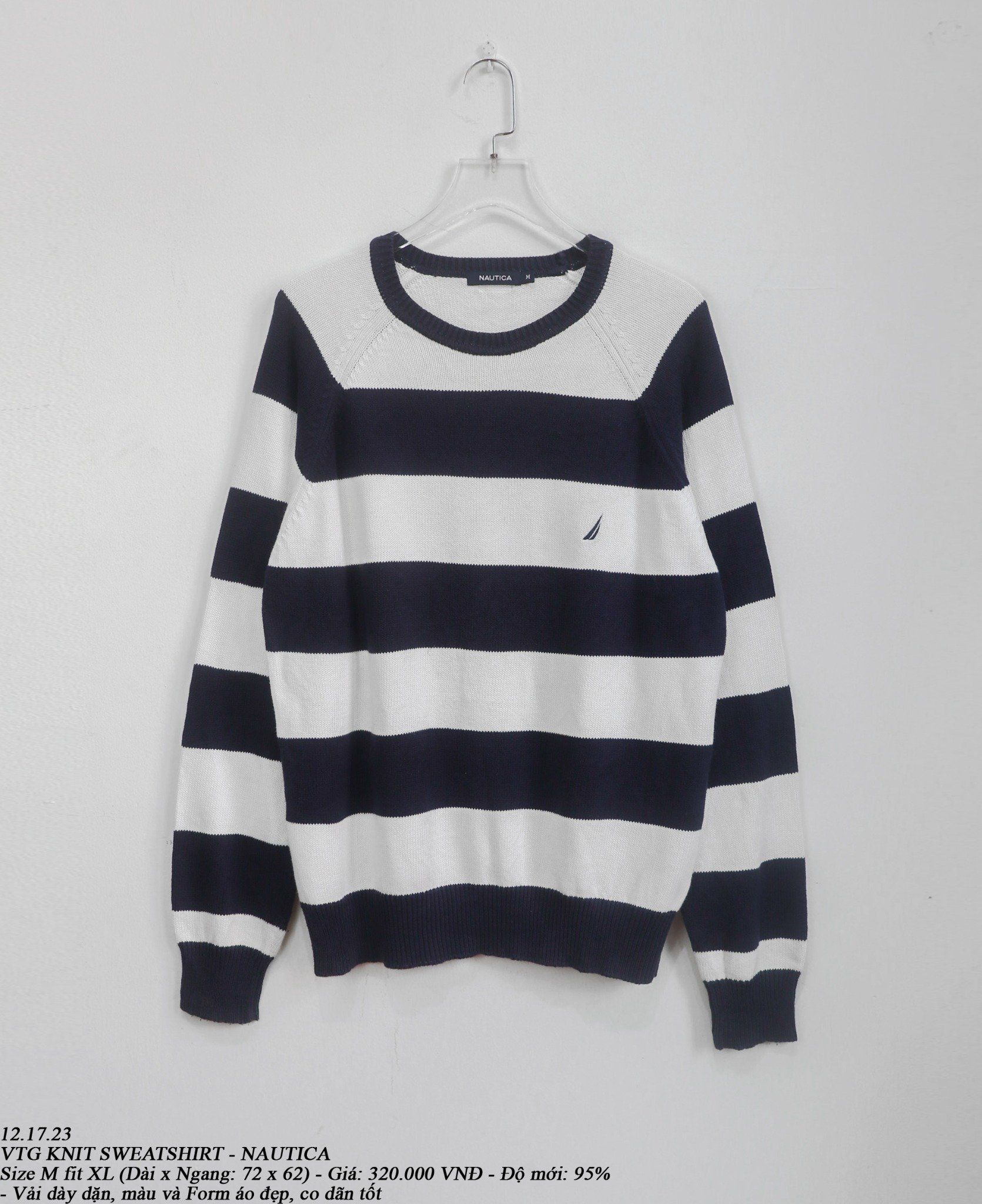  12.17.23 - VTG KNIT SWEATSHIRT - NAUTICA 