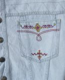  07.03.24 - VTG CROPPED DENIM JACKET - DIXIE SPORTS 