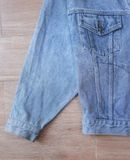  07.07.24 - VTG CROPPED BOXY DENIM JACKET - CHECKERBERRY 90s 