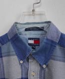  10.30.23 - VTG OVERSIZED BUTTON UP TWILL SHIRT - TOMMY HILFIGER 