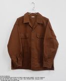  10.30.23 - VTG OVERSIZED BUTTON UP TWILL MILITARY SHIRT - GU by UNIQLO 