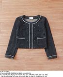  07.06.24 - VTG CROPPED DENIM JACKET - HARRODS 