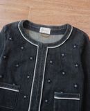  07.06.24 - VTG CROPPED DENIM JACKET - HARRODS 