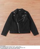  07.06.24 - VTG CROPPED BIKER DENIM JACKET - XOXO GIRLS 