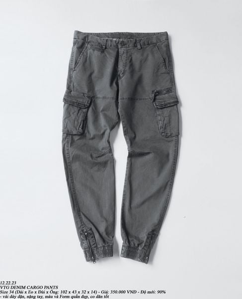  12.22.23 - VTG DENIM CARGO PANTS 