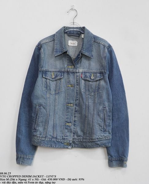  08.06.23 - VTG CROPPED DENIM JACKET - LEVI'S 