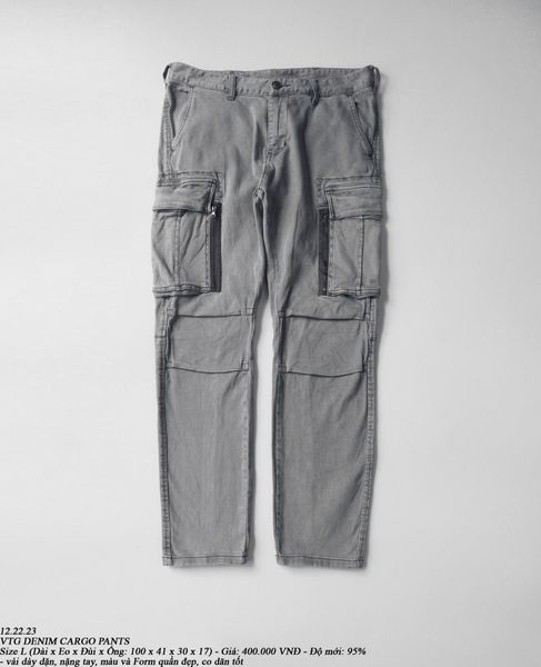  12.22.23 - VTG DENIM CARGO PANTS 