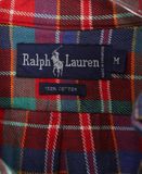  10.30.23 - VTG OVERSIZED BUTTON UP FLANNEL SHIRT - RALPH LAUREN 
