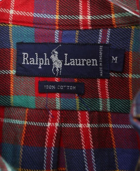  10.30.23 - VTG OVERSIZED BUTTON UP FLANNEL SHIRT - RALPH LAUREN 