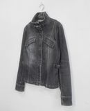  08.06.23 - VTG CROPPED DENIM JACKET - KUMIKYOKU 