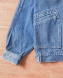  07.10.24 - VTG CROPPED BOXY DENIM JACKET - NORTH BOUND EXPRESS 90s 