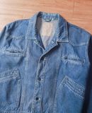  07.10.24 - VTG CROPPED BOXY DENIM JACKET - NORTH BOUND EXPRESS 90s 