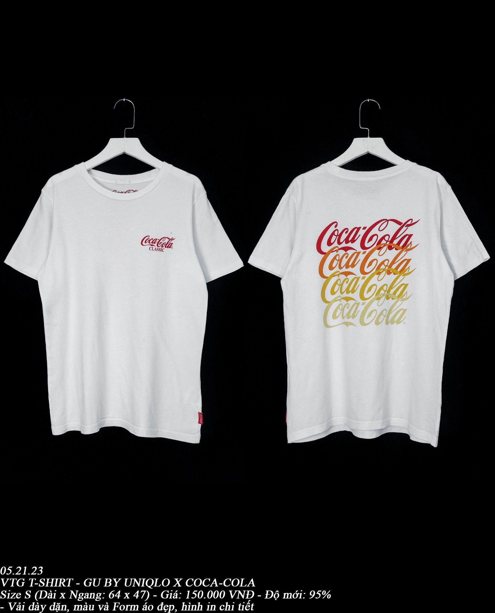  05.21.23 - VTG T-SHIRT - GU BY UNIQLO X COCA-COLA 