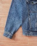  07.10.24 - VTG CROPPED BOXY DENIM JACKET - EVERBLUE 90s 