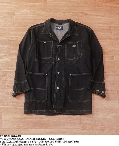  07.10.24 - VTG CHORE COAT DENIM JACKET - CONVERSE 