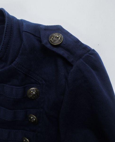  01.12.24 - VTG CROPPED NAPOLEON DENIM JACKET - REDHERRING 