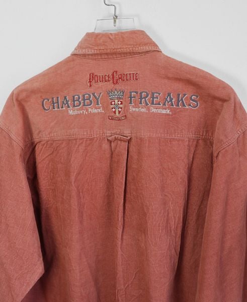  10.30.23 - VTG OVERSIZED BUTTON UP CORDUROY SHIRT - PRACT STUDIO 