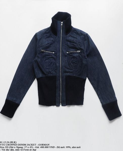  01.12.24 - VTG CROPPED DENIM JACKET - GORMAN 