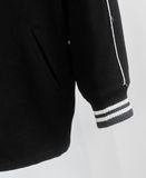  12.20.23 - VTG WOOL LONGLINE VARSITY JACKET - JUSTICE LEAGUE 