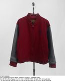  12.20.23 - VTG LEATHER SLEEVE WOOL VARSITY JACKET - TIMBERLAND 