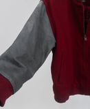  12.20.23 - VTG LEATHER SLEEVE WOOL VARSITY JACKET - TIMBERLAND 