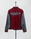  12.20.23 - VTG LEATHER SLEEVE WOOL VARSITY JACKET - TIMBERLAND 